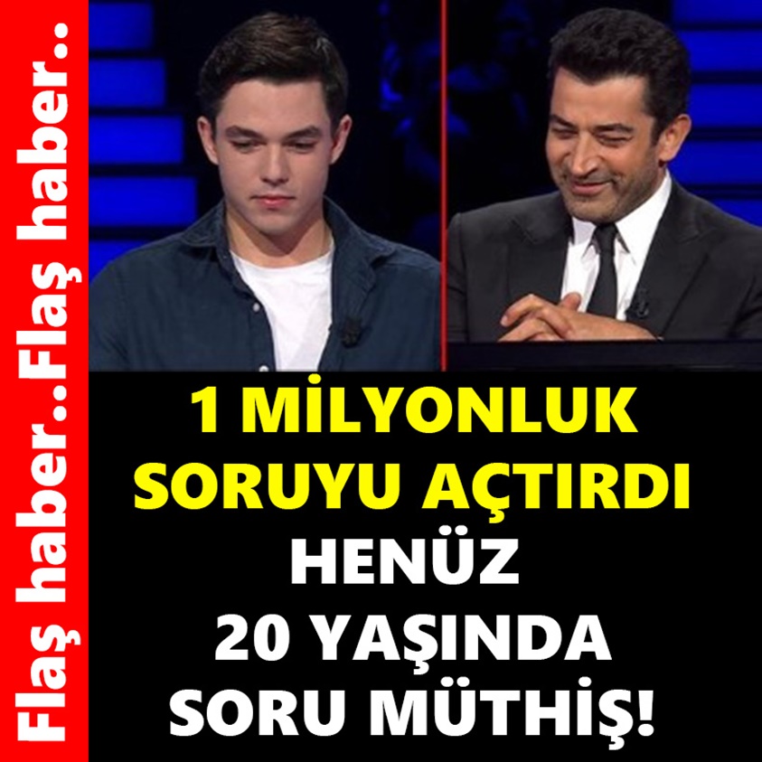 1 MİLYONLUK SORUYU AÇTIRDI HENÜZ 20 YAŞINDA SORU MÜTHİŞ!