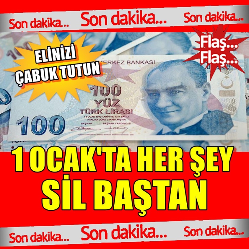 1 OCAK'TA HER ŞEY SİL BAŞTAN