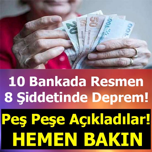 10 bankada resmen 8 şiddetinde deprem