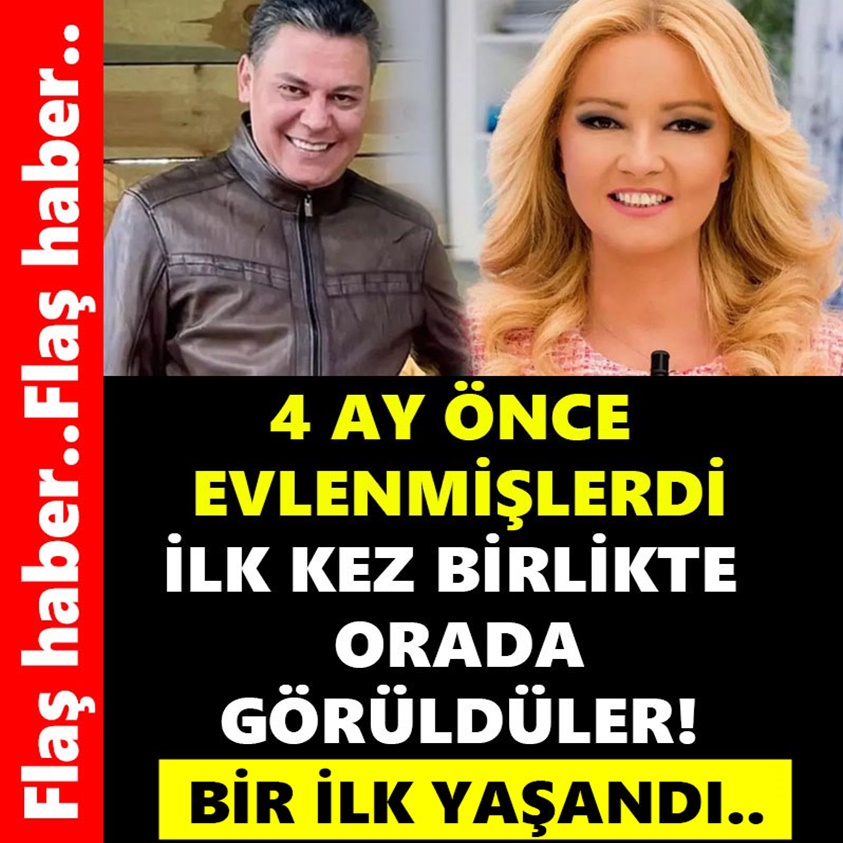 4 AY ÖNCE EVLENMİŞLERDİ İLK KEZ BİRLİKTE ORADA GÖRÜLDÜLER!