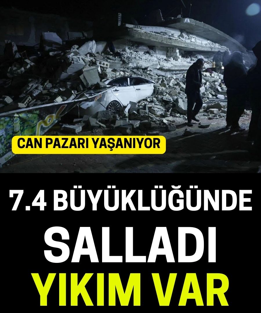 7.4 Büyüklüğünde Sallandı ! Yıkım Var
