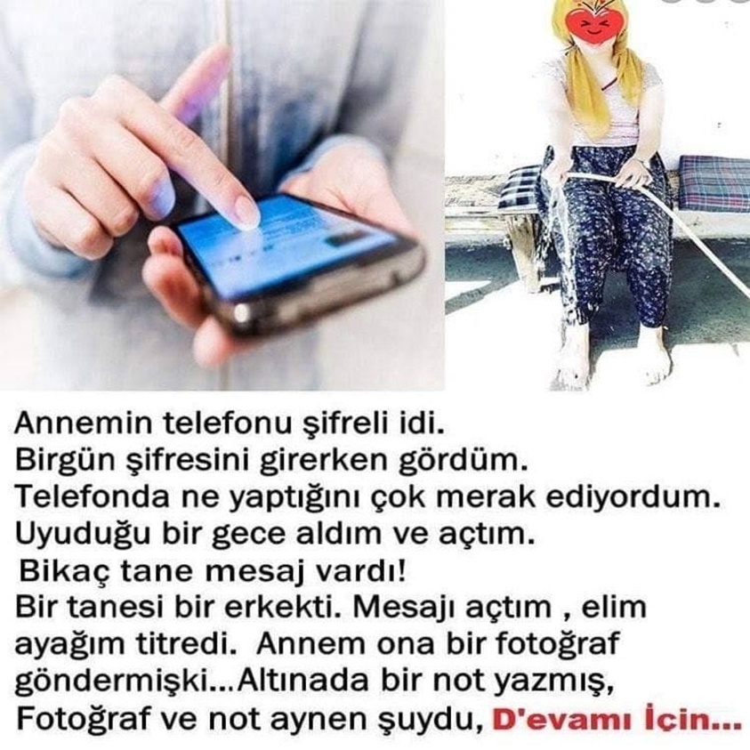 ANNEMİN TELEFONU ŞİFRELİ İDİ BİRGÜN ŞİFRESİNİ GİRERKEN GÖRDÜM