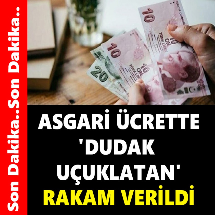 ASGARİ ÜCRETTE DUDAK UÇUKLATAN RAKAM VERİLDİ