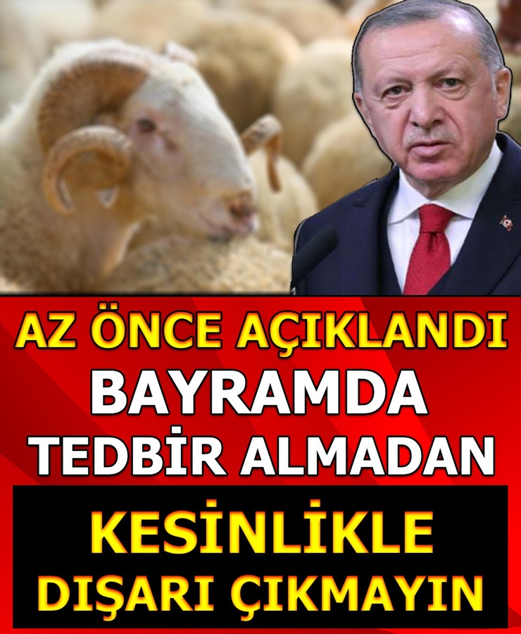 Bayramda Tedbir Almadan Kesinlikle Dışarı Çıkmayın