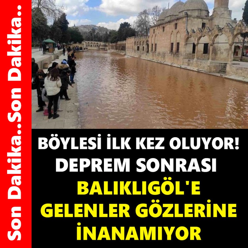 BÖYLESİ İLK KEZ OLUYOR DEPREM SONRASI BALIKLIGÖL'E GELENLER GÖZLERİNE İNANAMIYOR