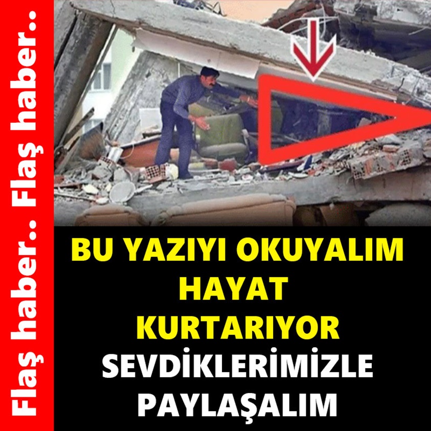 BU YAZIYI OKUYALIM HAYAT KURTARIYOR SEVDİKLERİMİZLE PAYLAŞALIM