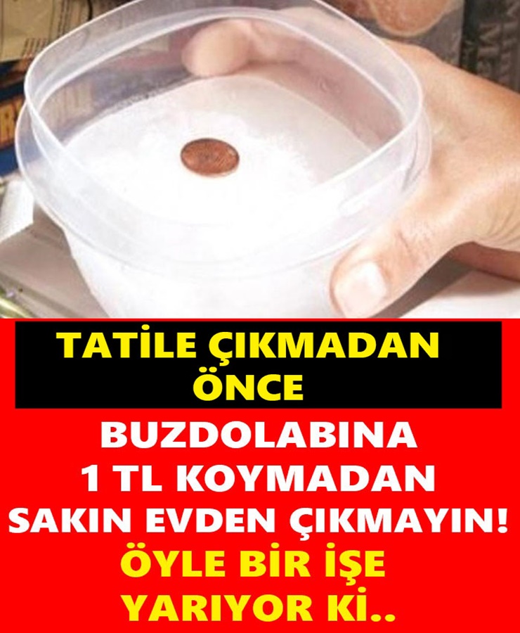 Buzdolabına 1Tl koymadan sakın evden çıkmayın!