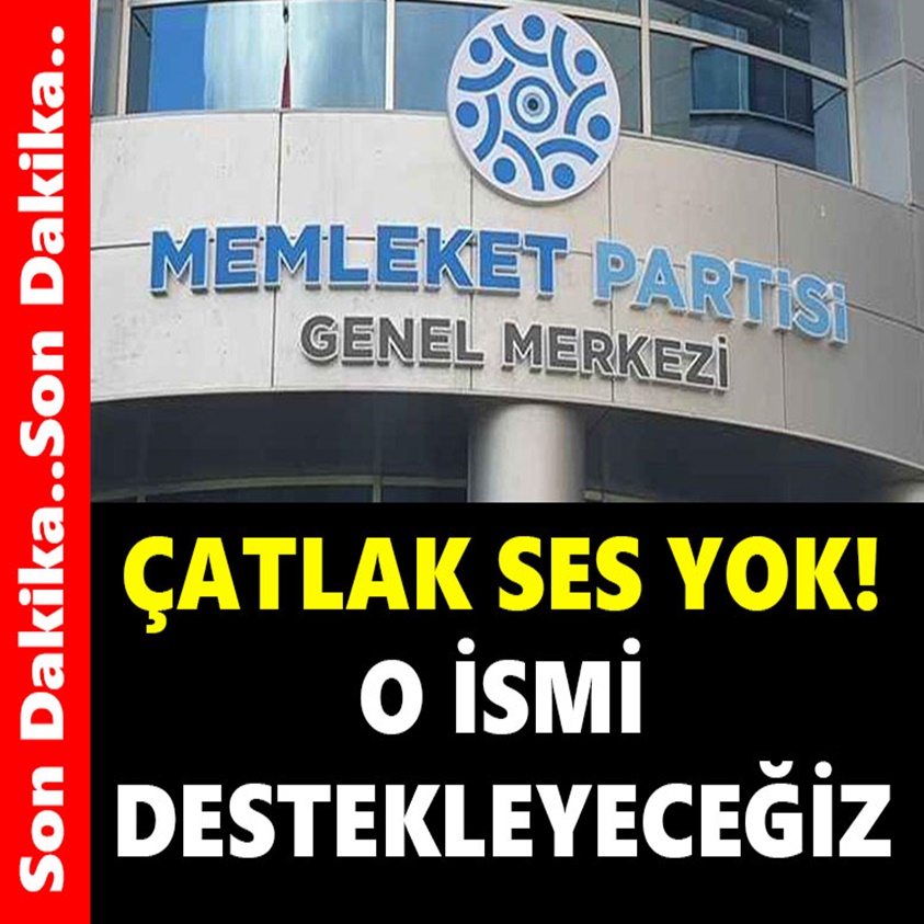 ÇATLAK SES YOK O İSMİ DESTEKLEYECEĞİZ