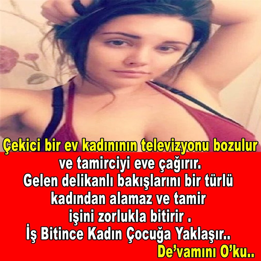 ÇEKİCİ BİR EV KADININ TELEVİZYONU BOZULUR