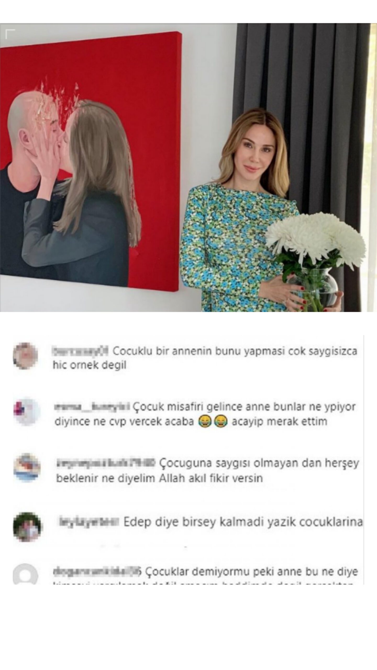 DEMET ŞENER'İN EVİNE ASTIĞI TABLO SOSYAL MEDYAYI AYAĞA KALDIRDI