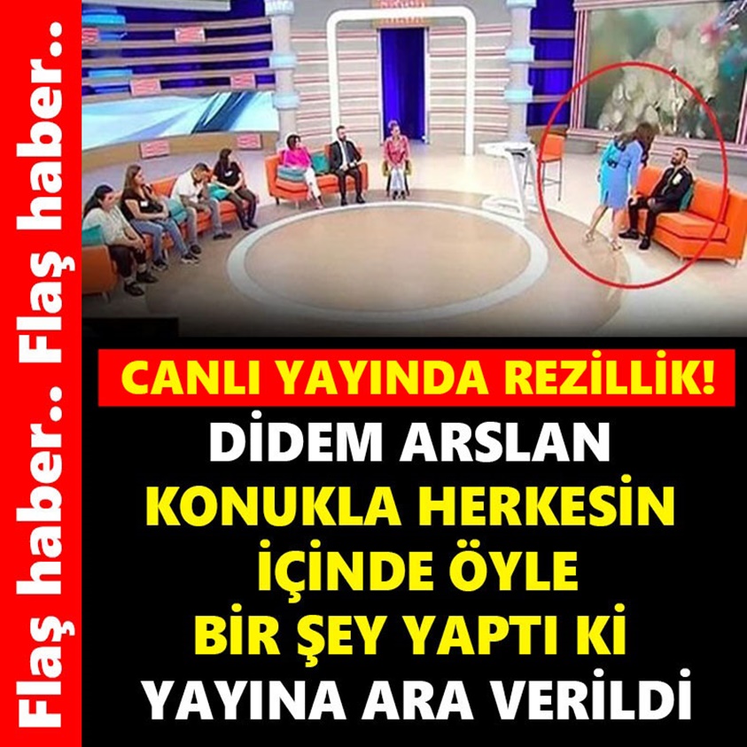 DİDEM ARSLAN KONUKLA HERKESİN İÇİNDE ÖYLE BİR ŞEY YAPTI Kİ