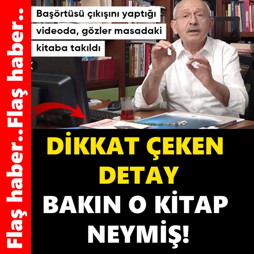 DİKKAT ÇEKEN DETAY BAKIN O KİTAP NEYMİŞ!