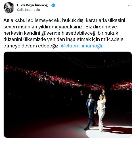 DİLEK İMAMOĞLU ERDOĞAN'A MEYDAN OKUDU