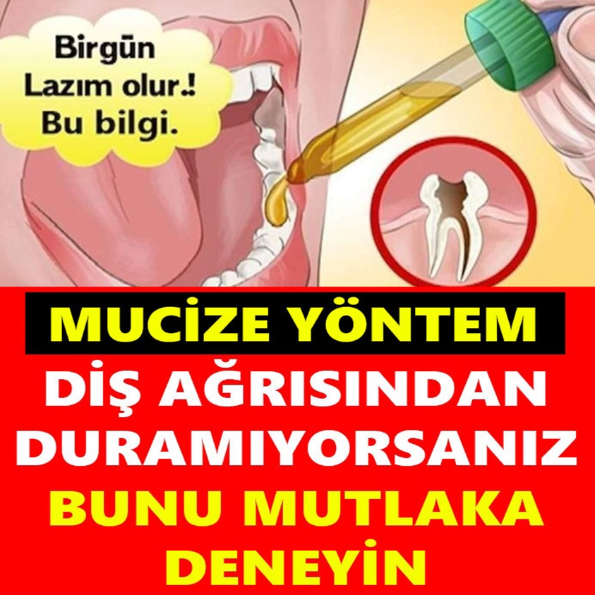 DİŞ AĞRISINDAN DURAMIYORSANIZ BUNU MUTLAKA DENEYİN