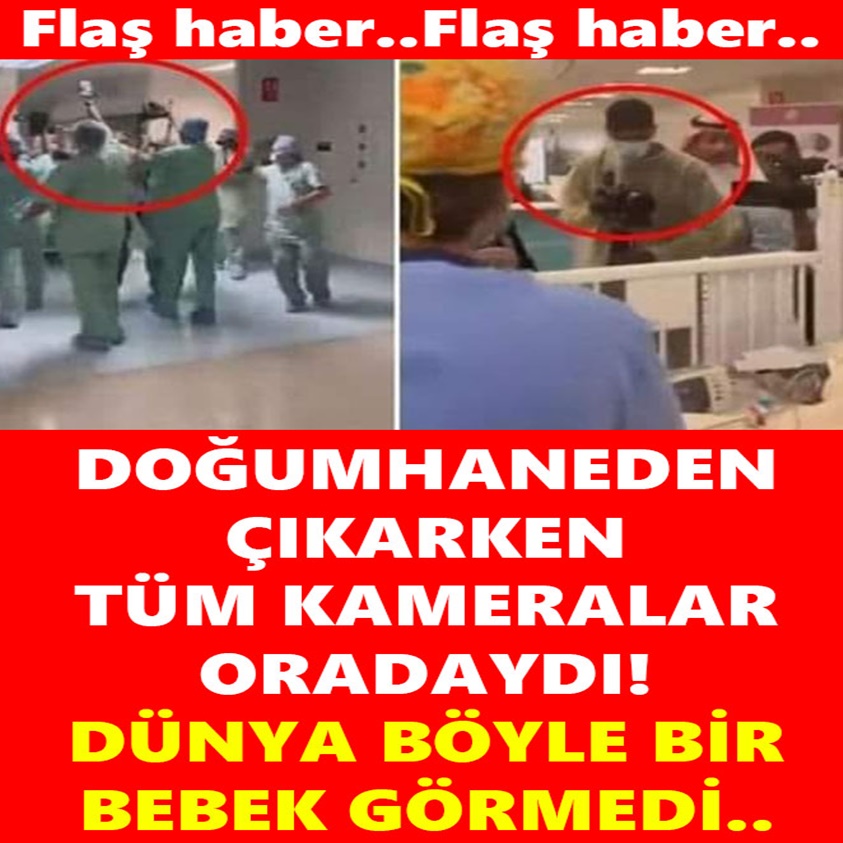 DOĞUMHANEDEN ÇIKARKEN TÜM KAMERALAR ORADAYDI