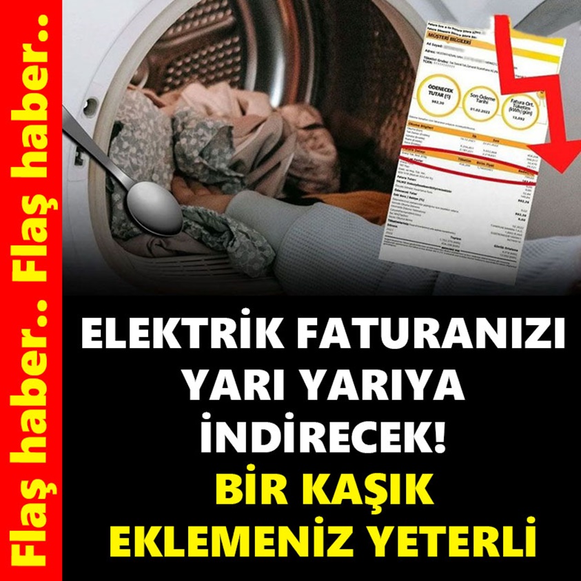 ELEKTRİK FATURANIZI YARI YARIYA İNDİRECEK BİR KAŞIK EKLEMENİZ YETERLİ