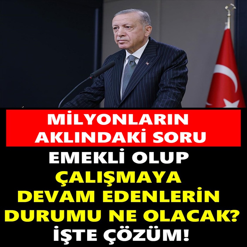 EMEKLİ OLUP DEVAM EDENLERİN DURUMU NE OLACAK?