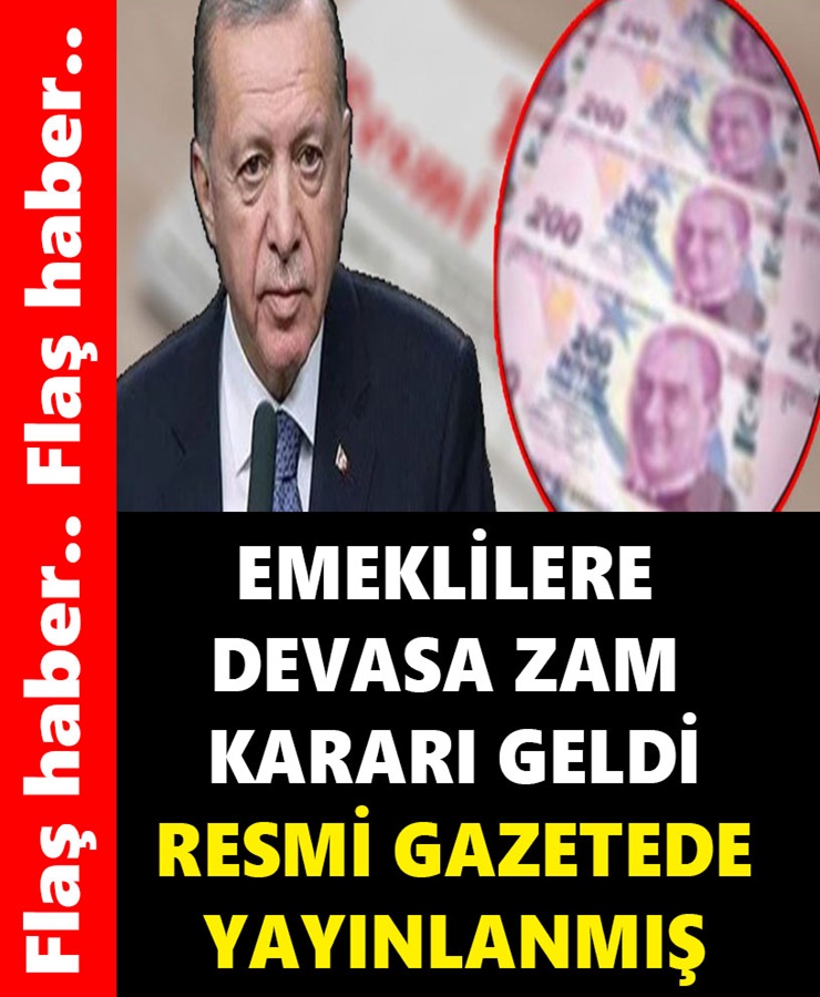 Emeklilere Devasa Zam Kararı Geldi