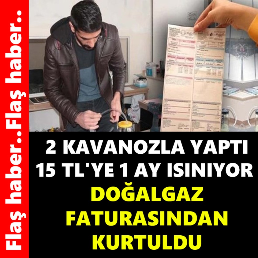 FLAŞ HABER.. 2 KAVANOZLA YAPTI 15 TL'YE 1 AY ISINIYOR 