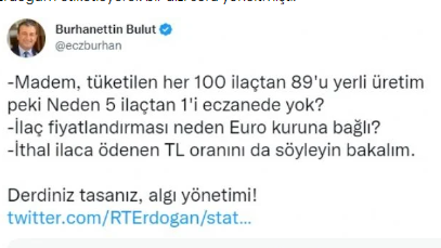 FLAŞ HABER.. ERDOĞAN ÖNCE TWEET ATTI SONRA GERİ SİLDİ!