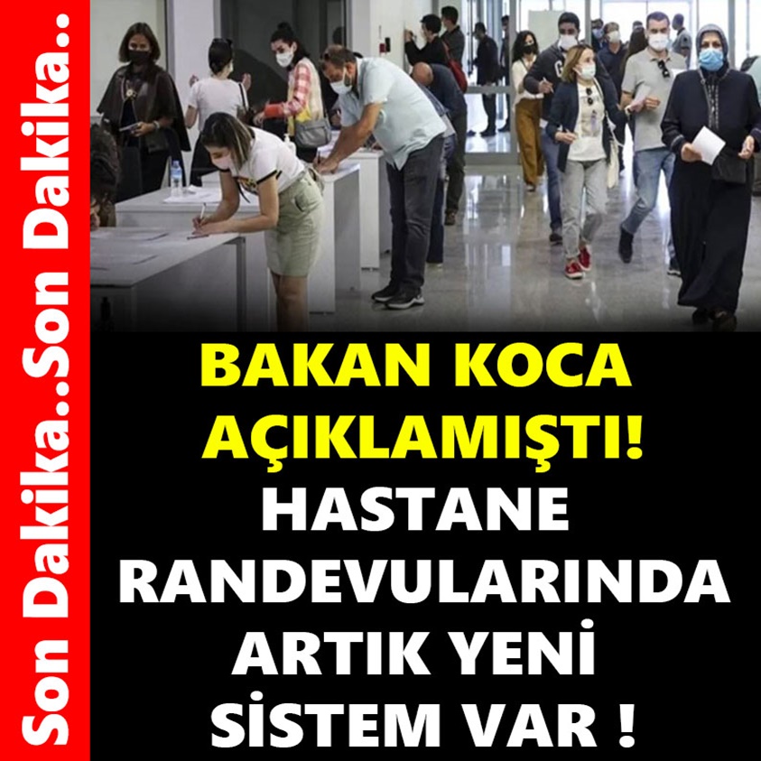 FLAŞ HABER.. HASTANE RANDEVULARINDA ARTIK YENİ SİSTEM VAR!