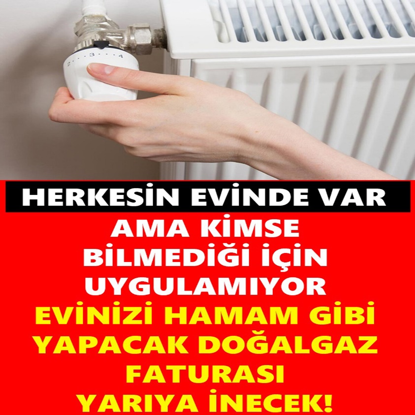 HERKESİN EVİNDE VAR..AMA KİMSE BİLMEDİĞİ İÇİN UYGULAMIYOR 