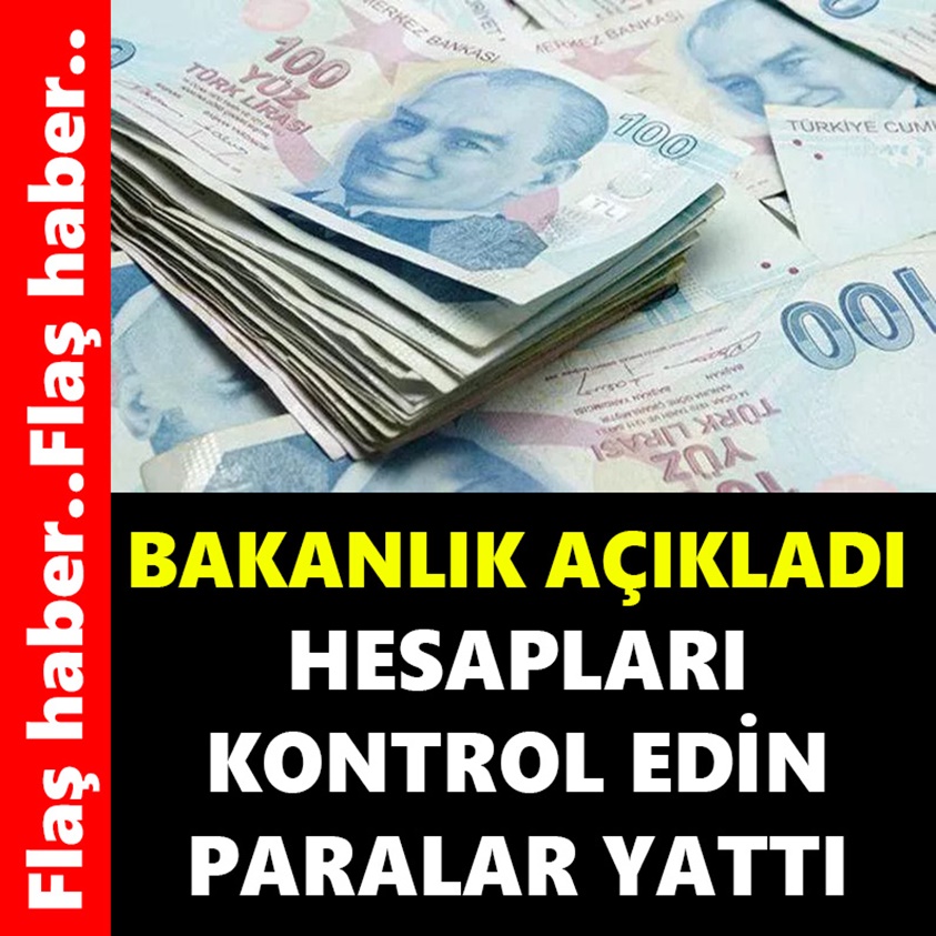 HESAPLARI KONTROL EDİN PARALAR YATTI