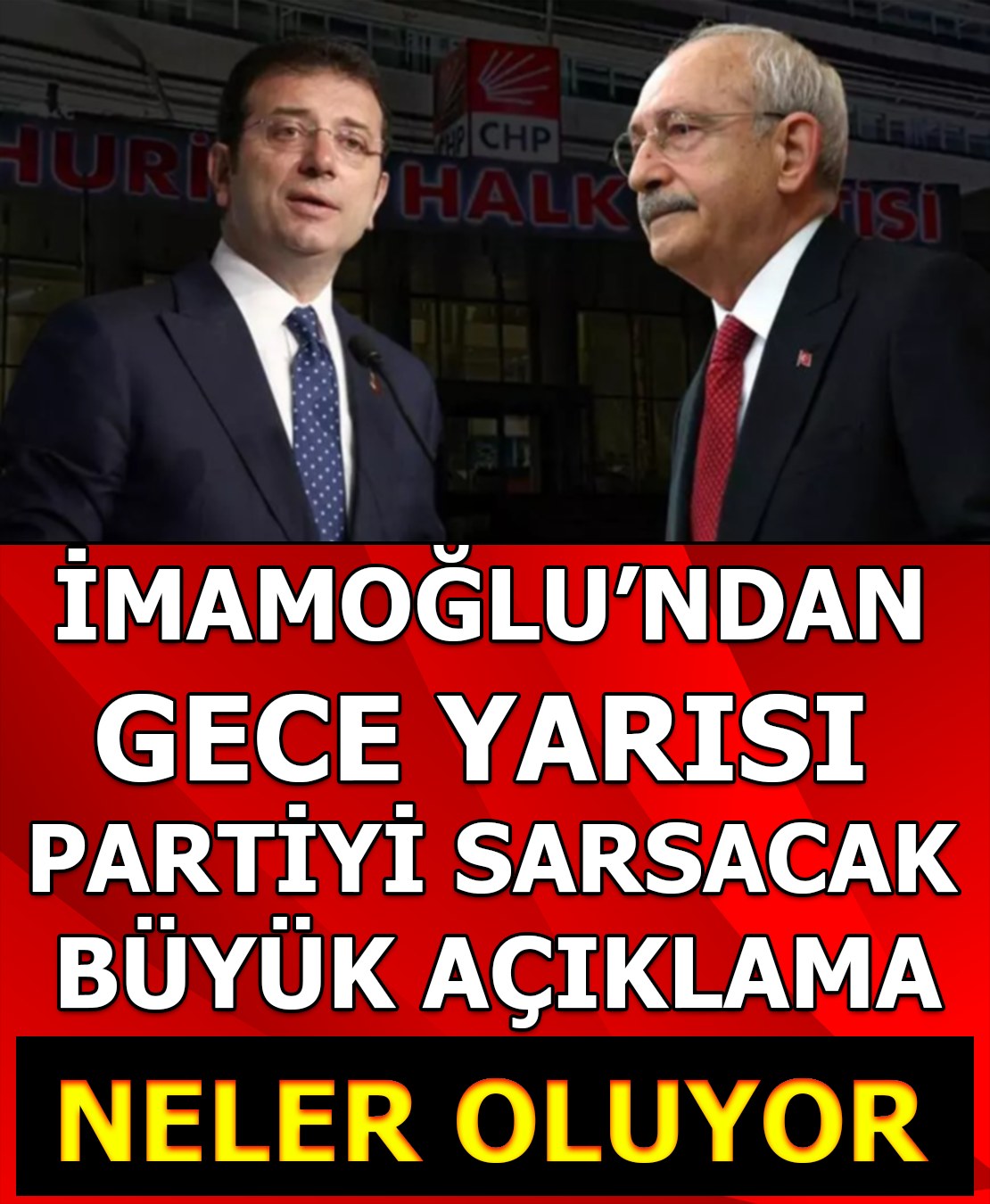 İmamoğlu'ndan Gece Yarısı Partiyi Sarsacak Büyük Açıklama