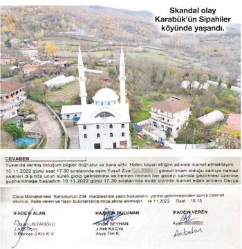 KARISI İMAMI CAMİDE BAŞKA KADINLA BASTI