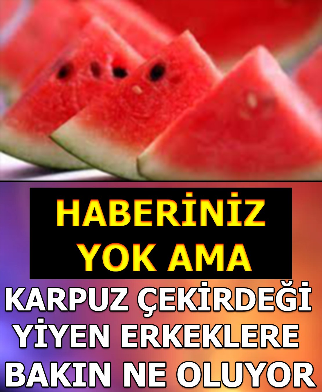 Karpuz Çekirdeği Yiyen Erkekler Dikkat