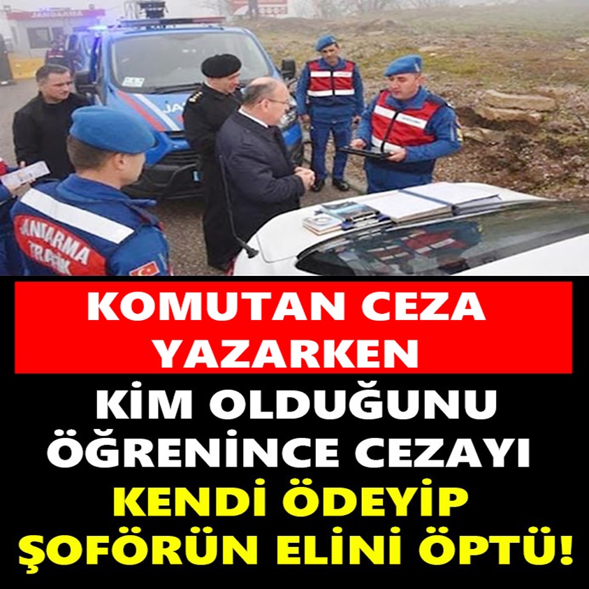 KİM OLDUĞUNU ÖĞRENİNCE CEZAYI KENDİ ÖDEYİP ŞOFÜRÜN ELİNİ ÖPTÜ!