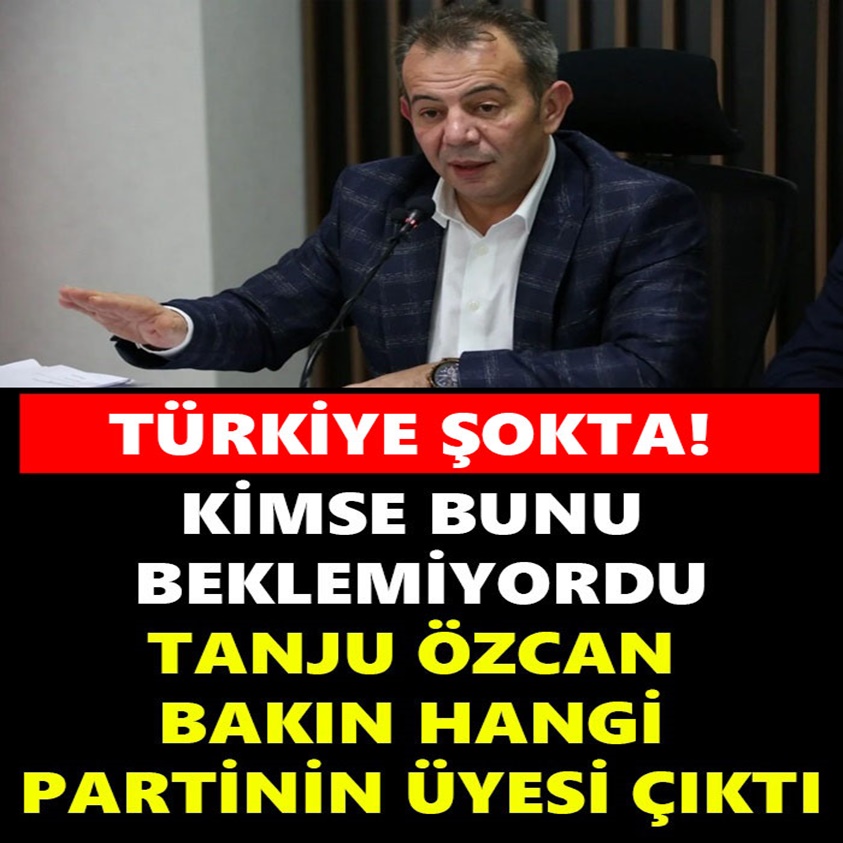 KİMSE BUNU BEKLEMİYORDU TANJU ÖZCAN BAKIN HANGİ PARTİNİN ÜYESİ ÇIKTI