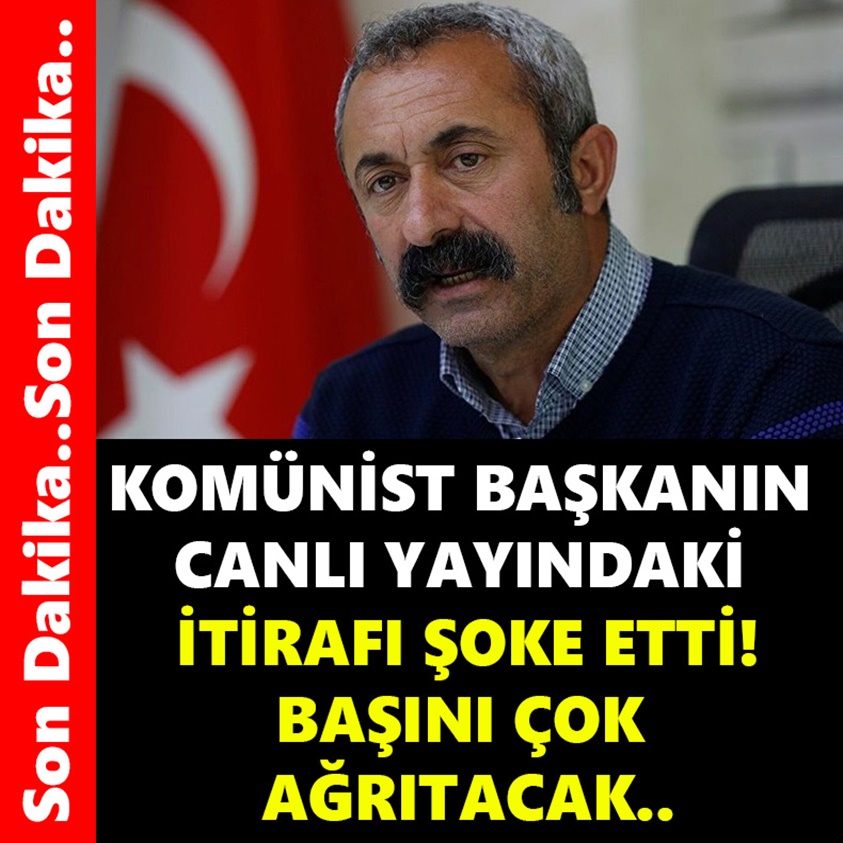 KOMÜNİST BAŞKANIN CANLI YAYINDAKİ İTİRAFI ŞOKE ETTİ