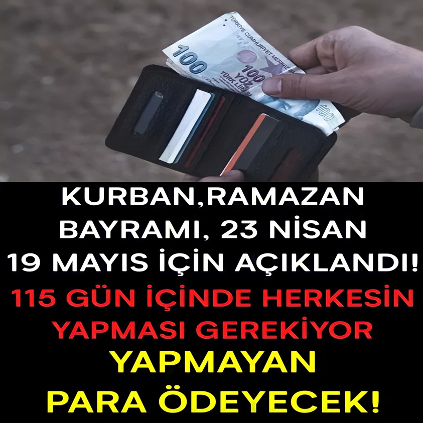 KURBAN, RAMAZAN BAYRAMI 23 NİSAN 19 MAYIS İÇİN AÇIKLANDI 