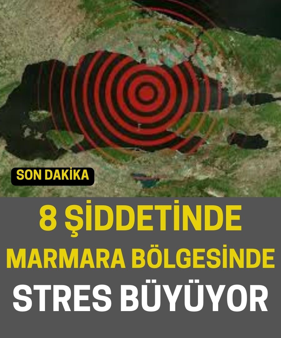 MARMARA BÖLGESİNDE 8 ŞİDDETİNDE STRES BÜYÜYOR