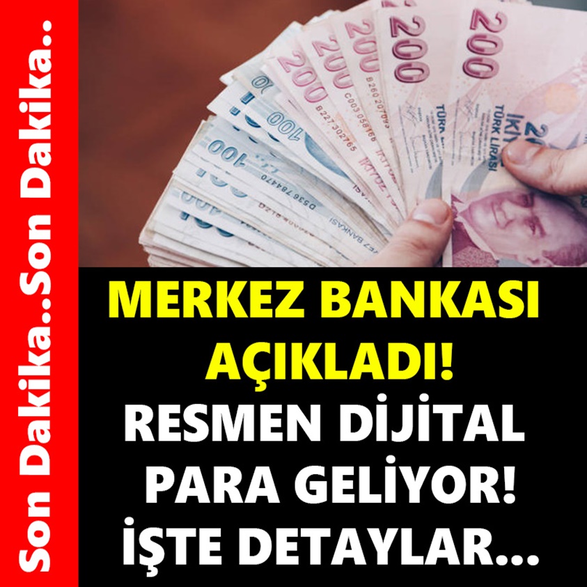 MERKEZ BANKASI AÇIKLADI RESMEN DİJİTAL PARA GELİYOR İŞTE DETAYLAR