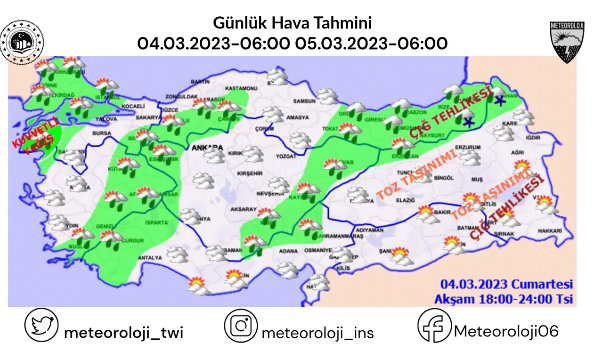 METEOROLOJİ'DEN FLAŞ UYARI BU BÖLGELERDE YAŞAYANLAR DİKKAT