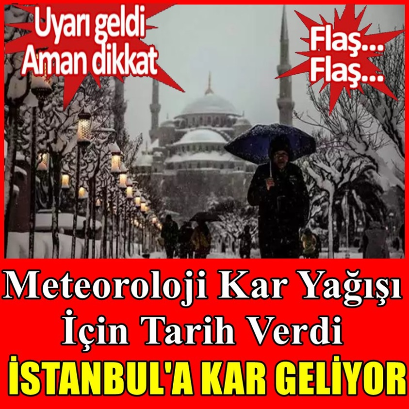 METEOROLOJİ KAR YAĞIŞI İÇİN TARİH VERDİ