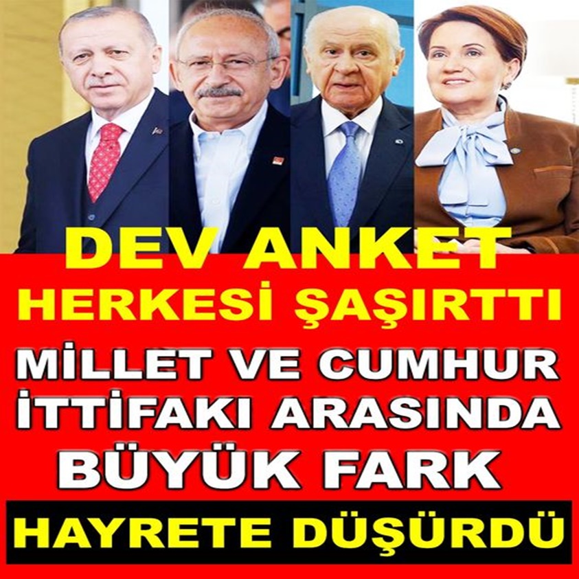 MİLLET VE CUMHUR İTTİFAKI ARASINDA BÜYÜK FARK