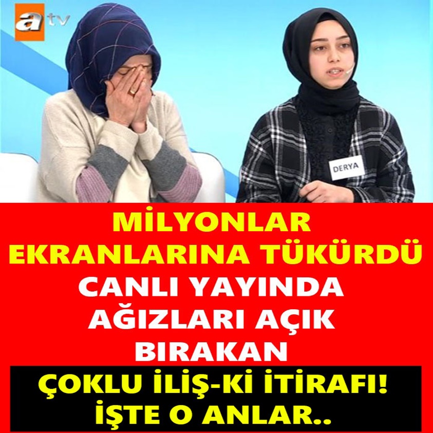 MİLYONLAR EKRANLARINA TÜKÜRDÜ CANLI YAYINDA AĞIZLARI AÇIK BIRAKAN İTİRAF..