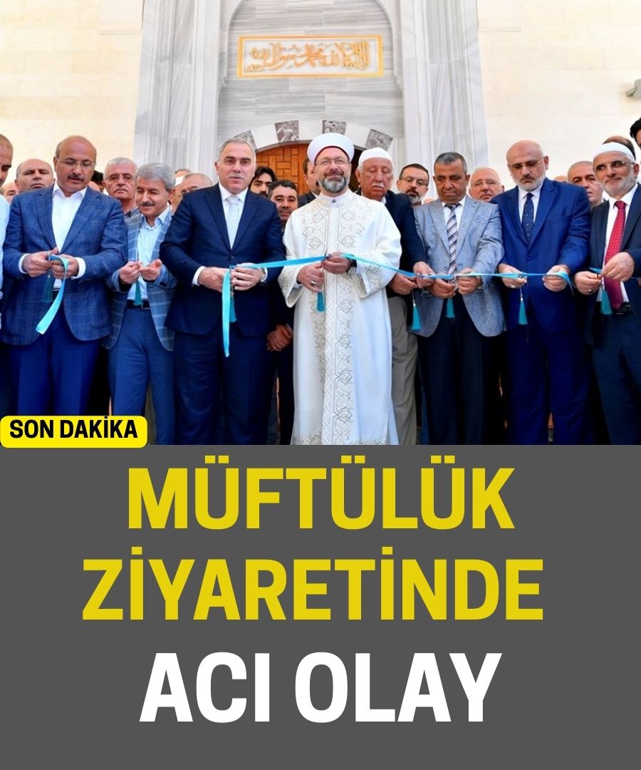 Müftülük ziyaretinde acı olay