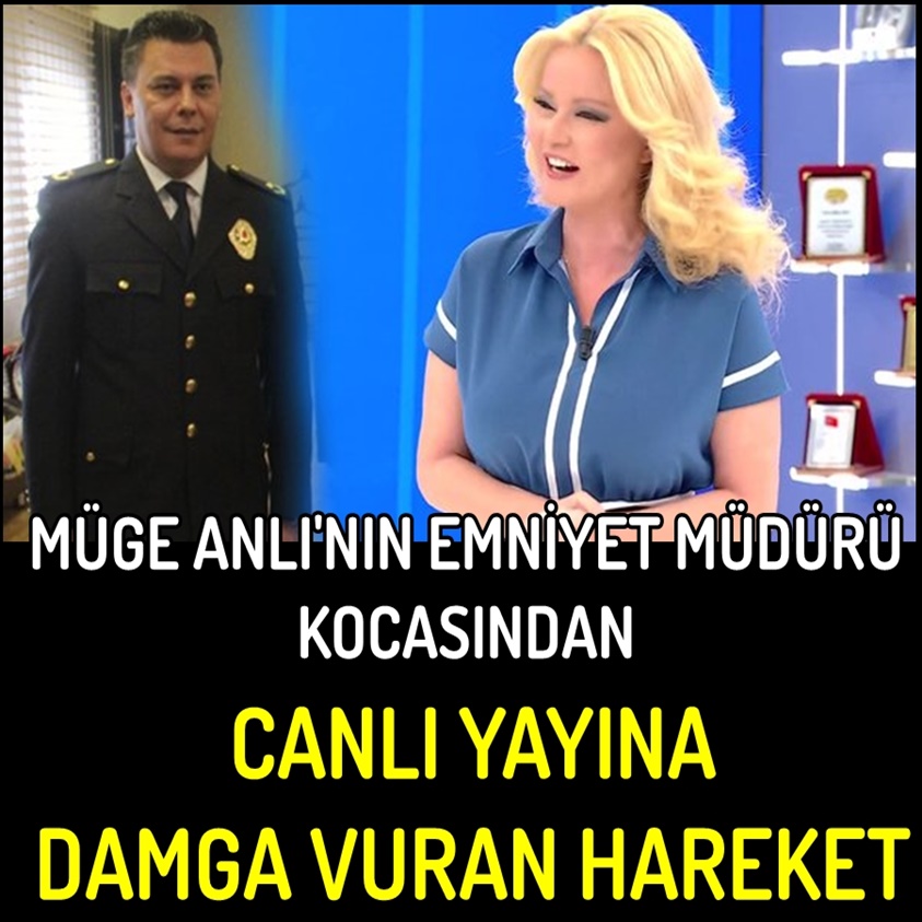 MÜGE ANLI'NIN EMNİYET MÜDÜRÜ KOCASINDAN CANLI YAYINA DAMGA VURAN HAREKET