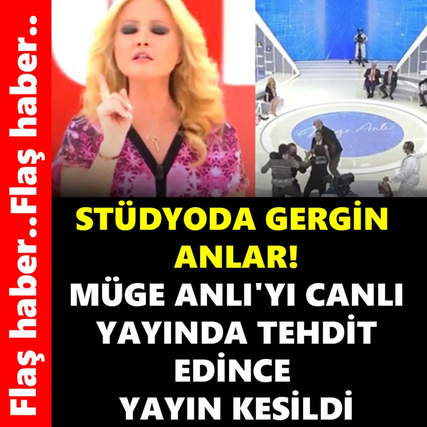 MÜGE ANLI'YI CANLI YAYINDA TEHDİT EDİNCE YAYIN KESİLDİ