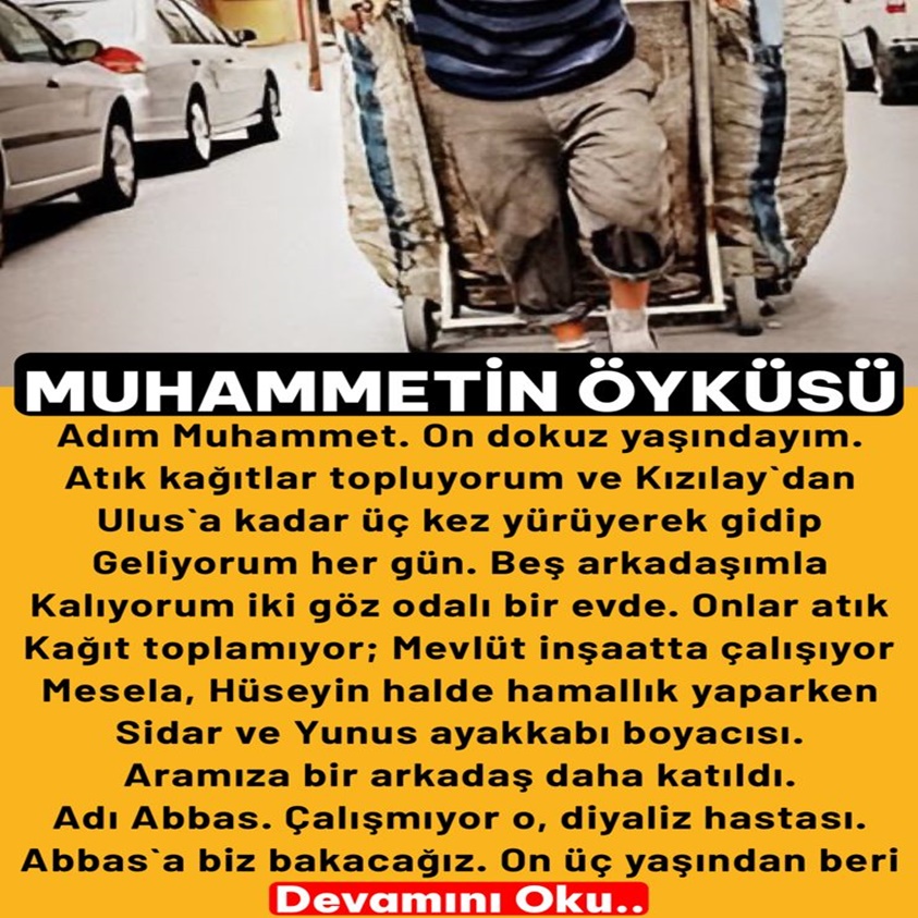 MUHAMMET'İN ÖYKÜSÜ ADIM MUHAMMET ON DOKUZ YAŞINDAYIM