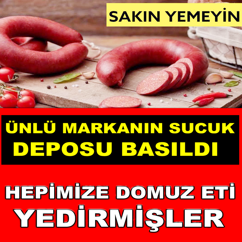 SAKIN YEMEYİN HEPİMİZE DOMUZ ETİ YEDİRMİŞLER