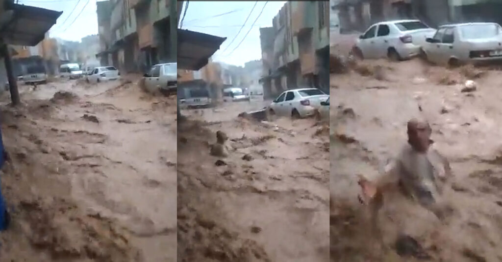 ŞANLIURFA'DA SKANDAL OLAY ADAMIN SELE KAPILDIĞINI GÖRDÜ VİDEO ÇEKMEYE DEVAM ETTİ