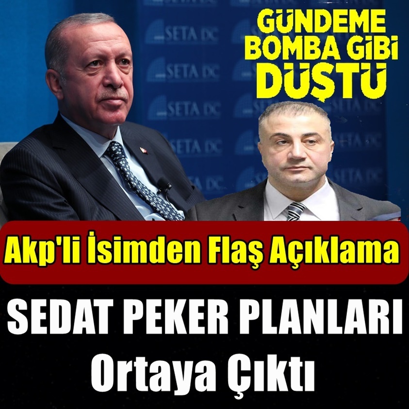 SEDAT PEKER PLANLARI ORTAYA ÇIKTI