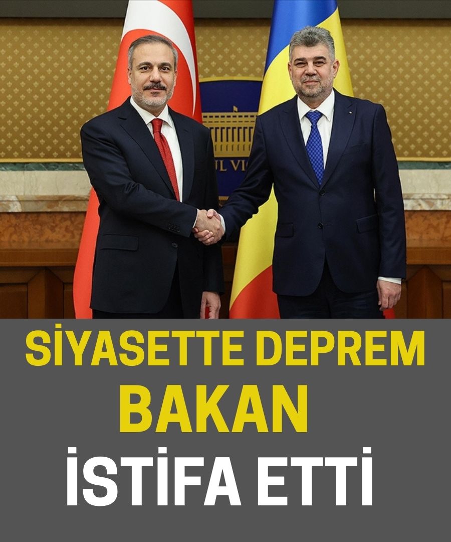 SİYASETTE DEPREM BAKAN İSTİFA ETTİ