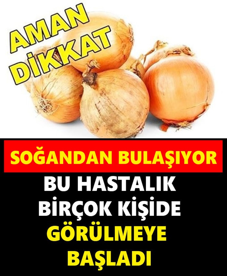 Soğandan Bulaşıyor Bu Hastalık Birçok Kişide Görülmeye Başlandı