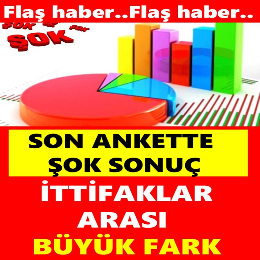 SON ANKETTE ŞOK SONUÇ İTTİFAKLAR ARASI BÜYÜK FARK